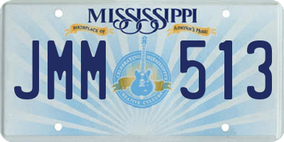 MS license plate JMM513