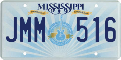 MS license plate JMM516
