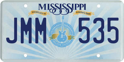 MS license plate JMM535