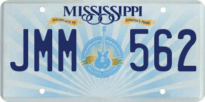 MS license plate JMM562