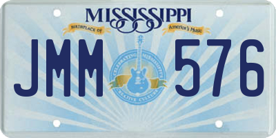 MS license plate JMM576