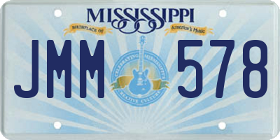 MS license plate JMM578