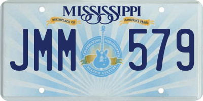MS license plate JMM579