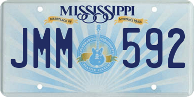 MS license plate JMM592