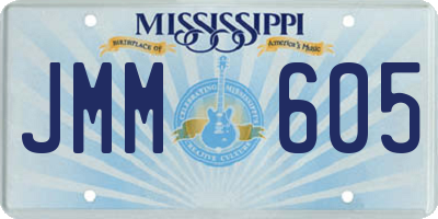 MS license plate JMM605