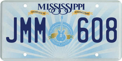 MS license plate JMM608