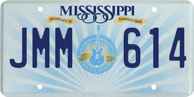 MS license plate JMM614