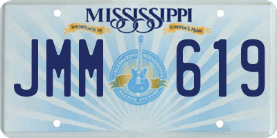 MS license plate JMM619