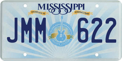 MS license plate JMM622