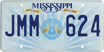 MS license plate JMM624