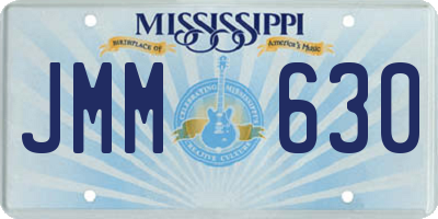 MS license plate JMM630