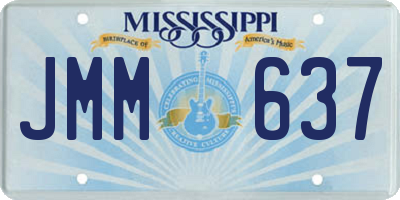 MS license plate JMM637