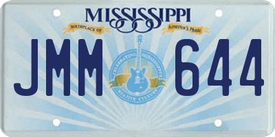 MS license plate JMM644