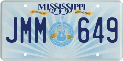 MS license plate JMM649