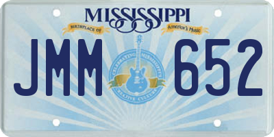 MS license plate JMM652