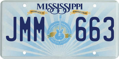 MS license plate JMM663