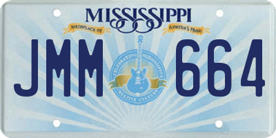 MS license plate JMM664