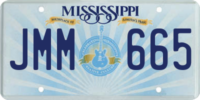 MS license plate JMM665