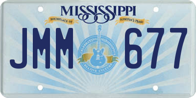 MS license plate JMM677