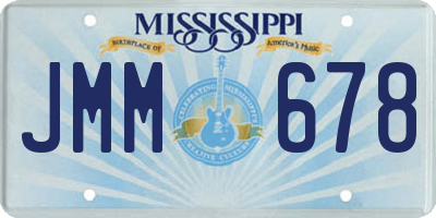 MS license plate JMM678
