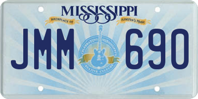 MS license plate JMM690