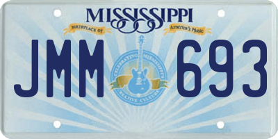 MS license plate JMM693