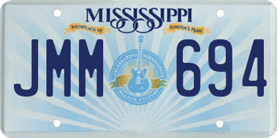 MS license plate JMM694