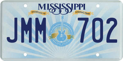 MS license plate JMM702