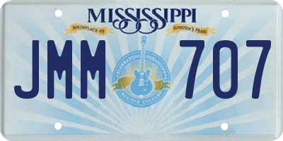 MS license plate JMM707
