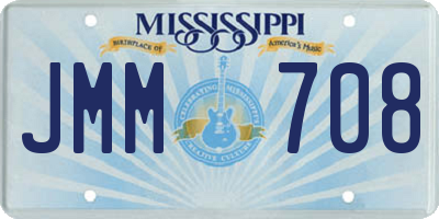 MS license plate JMM708