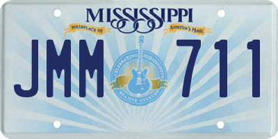 MS license plate JMM711