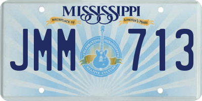 MS license plate JMM713