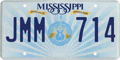 MS license plate JMM714