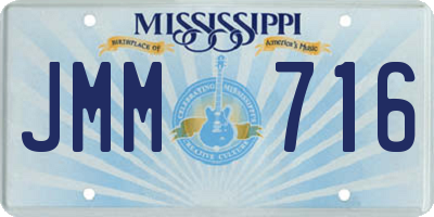 MS license plate JMM716