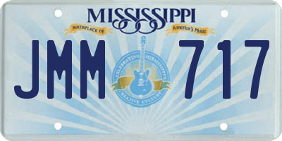 MS license plate JMM717