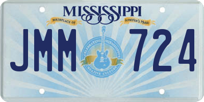 MS license plate JMM724