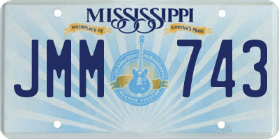 MS license plate JMM743