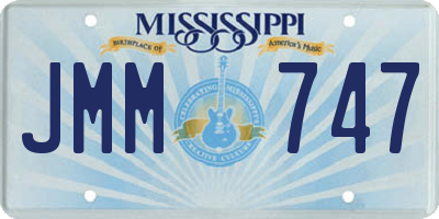 MS license plate JMM747