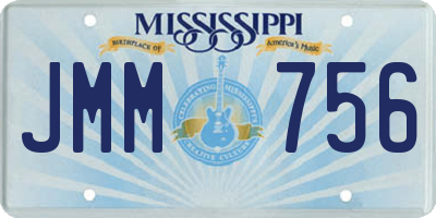 MS license plate JMM756