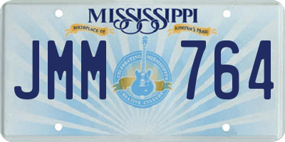 MS license plate JMM764