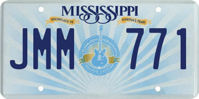 MS license plate JMM771