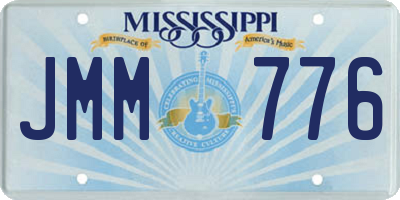 MS license plate JMM776