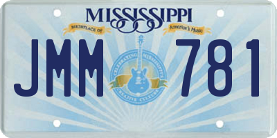 MS license plate JMM781