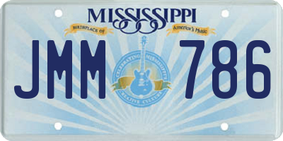 MS license plate JMM786