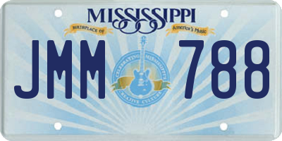 MS license plate JMM788