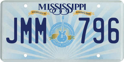 MS license plate JMM796