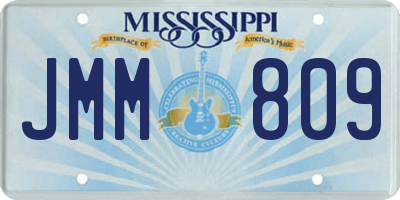 MS license plate JMM809