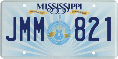 MS license plate JMM821