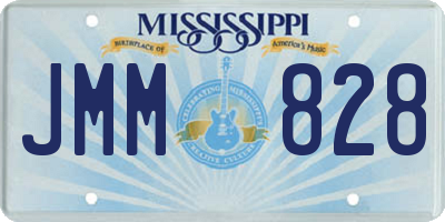 MS license plate JMM828