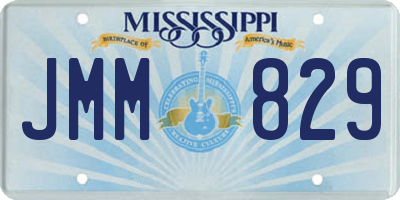 MS license plate JMM829